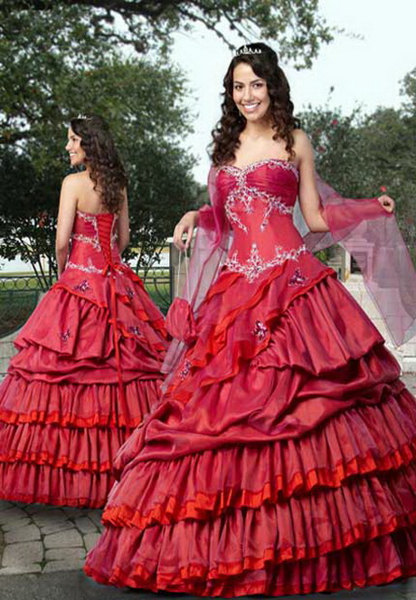 fotos-de-vestidos-de-15-aos-rojos-64-15 Fotografije crvene 15-godišnje haljine