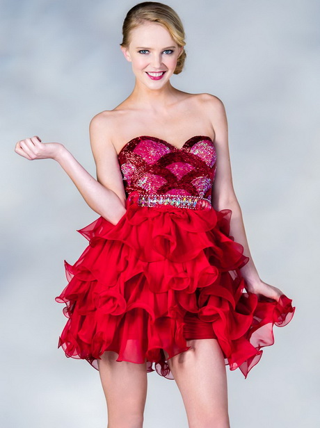 fotos-de-vestidos-de-15-aos-rojos-64 Fotografije crvene 15-godišnje haljine