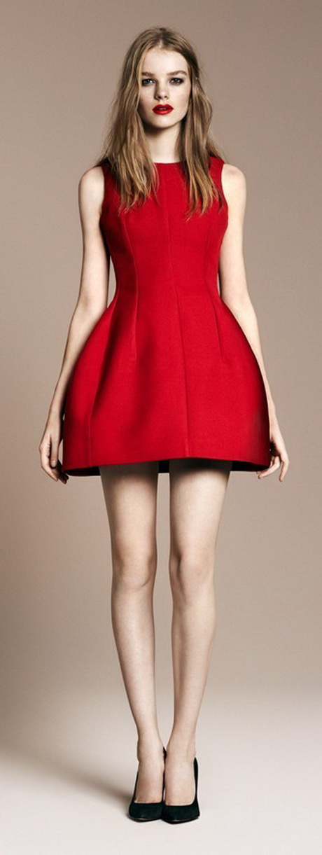 mujer-vestido-rojo-49-11 Ženska crvena haljina