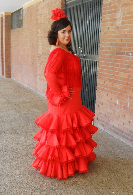 traje-flamenca-rojo-00-9 Crveno odijelo Flamingo