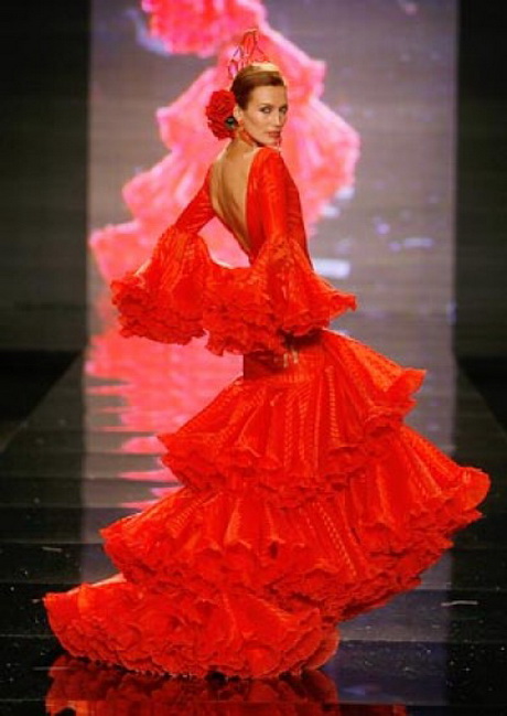 trajes-de-flamenca-en-rojo-21-15 Flamingo kostimi u crvenom