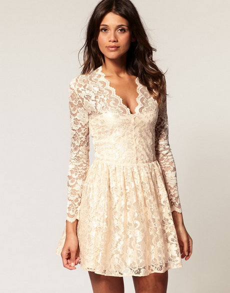 vestido-blanco-con-encaje-17-8 Bijela haljina s čipkom