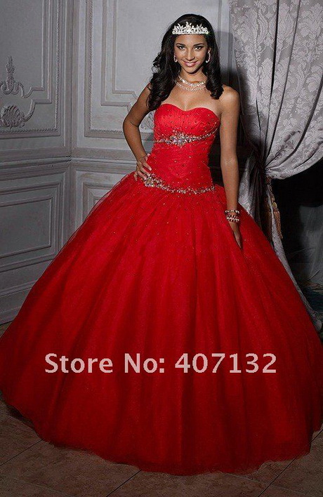 vestido-de-15-aos-rojo-37-5 15-godišnja crvena haljina