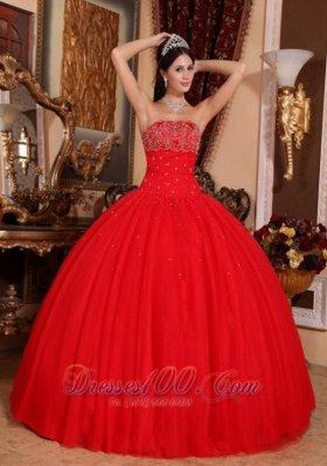 vestido-de-15-aos-rojo-37 15-godišnja crvena haljina