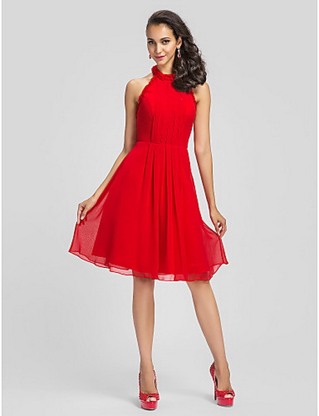 vestido-de-coctel-rojo-96-19 Crvena koktel haljina