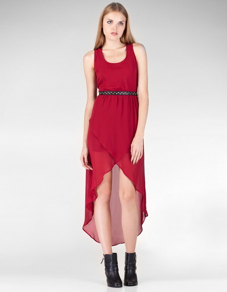 vestido-rojo-asimetrico-07 Asimetrična crvena haljina