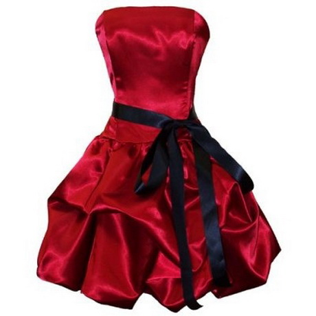 vestido-rojo-con-negro-54-17 Crvena haljina s crnom