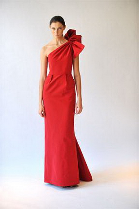 vestido-rojo-de-carolina-herrera-28-13 Crvena Carolina Herrera haljina