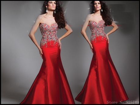 vestido-rojo-de-noche-16-15 Crvena večernja haljina