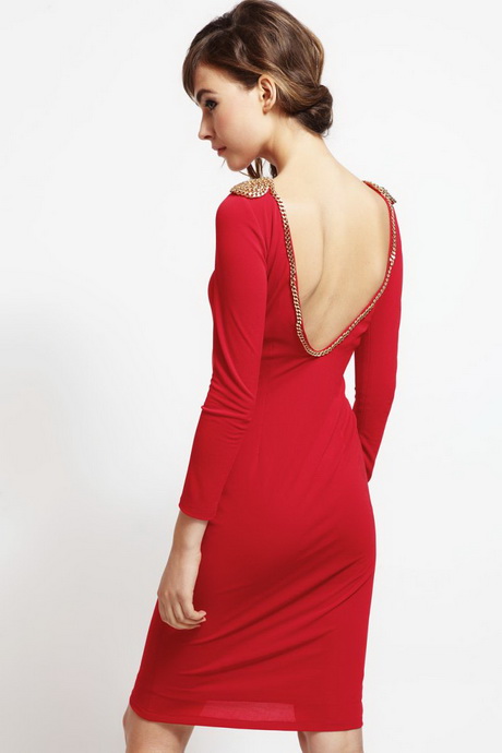 vestido-rojo-nochevieja-67-10 Crvena Božićna haljina