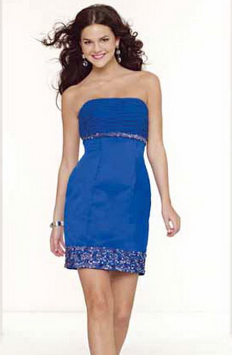 vestidos-azul-corto-32-19 Kratke plave haljine