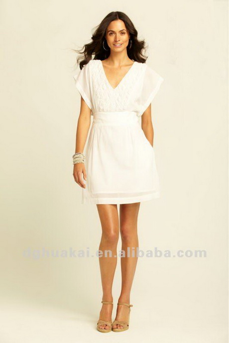 vestidos-blanco-casual-36-12 Casual bijele haljine