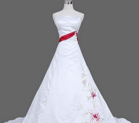 vestidos-blancos-con-rojo-67-18 Bijele haljine s crvenom bojom
