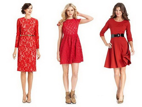 vestidos-casuales-rojos-99-3 Crvene casual haljine