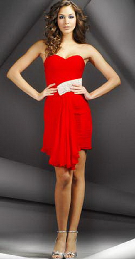 vestidos-color-rojo-cortos-78-13 Koktel haljine