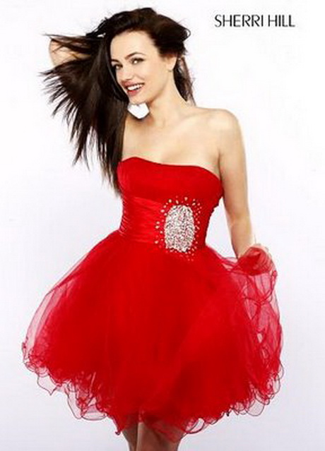 vestidos-color-rojo-cortos-78-9 Koktel haljine