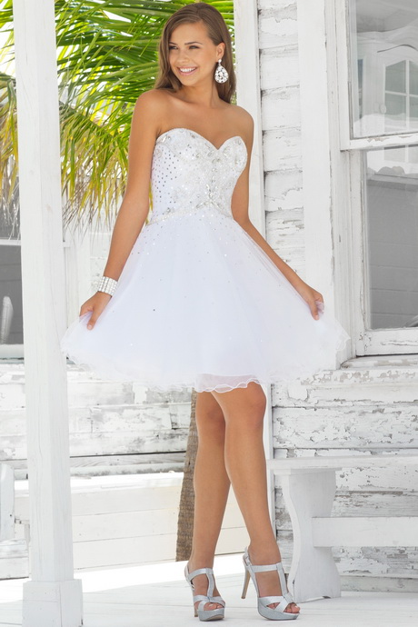 vestidos-corto-blanco-72 Bijele kratke haljine