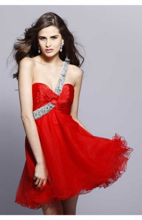 vestidos-corto-rojo-88-8 Crvene kratke haljine