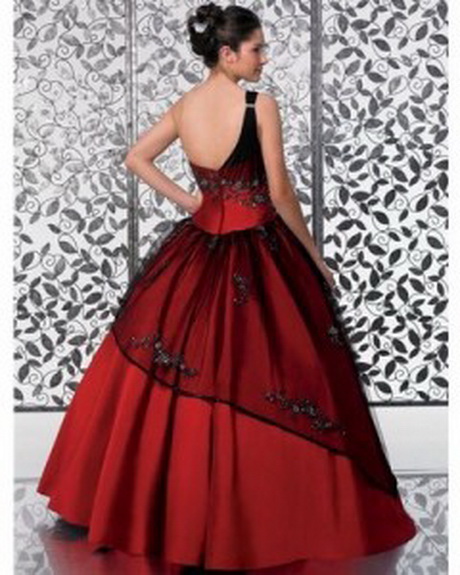 vestidos-de-15-aos-rojo-con-negro-56-10 15-godišnja crvena haljina s crnom