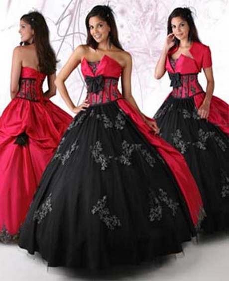 vestidos-de-15-aos-rojo-con-negro-56-16 15-godišnja crvena haljina s crnom