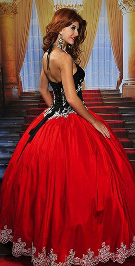 vestidos-de-15-aos-rojo-con-negro-56-4 15-godišnja crvena haljina s crnom