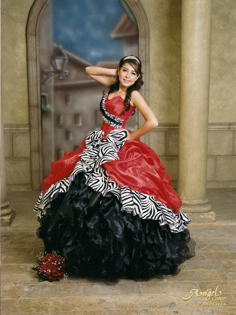 vestidos-de-15-aos-rojo-con-negro-56-6 15-godišnja crvena haljina s crnom