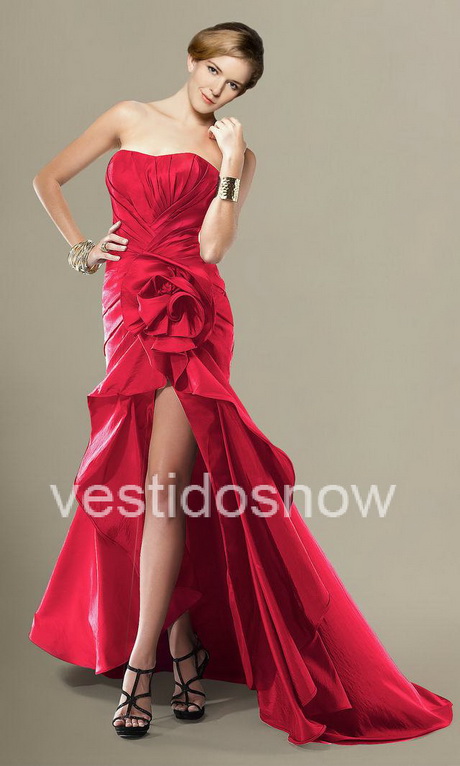 vestidos-de-coctel-rojo-23-12 Crvene koktel haljine