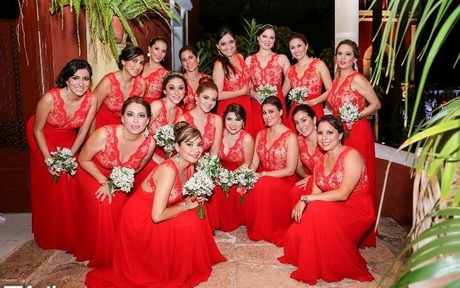 vestidos-de-dama-rojos-76-10 Crvene haljine nevjeste