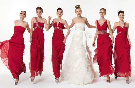 vestidos-de-dama-rojos-76-3 Crvene haljine nevjeste