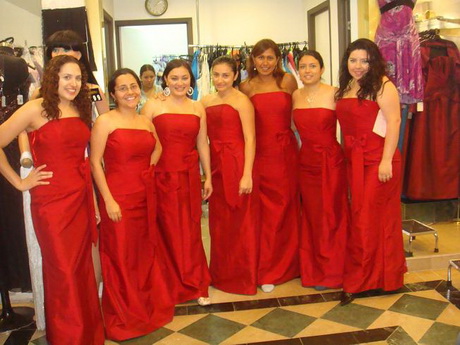 vestidos-de-dama-rojos-76-5 Crvene haljine nevjeste