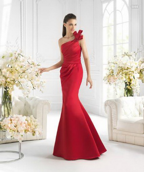 vestidos-de-dama-rojos-76 Crvene haljine nevjeste