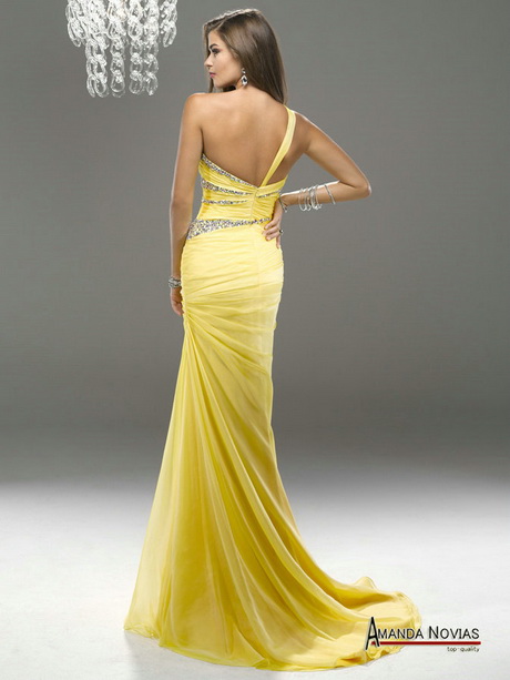 vestidos-de-noche-amarillos-67-18 Žute večernje haljine