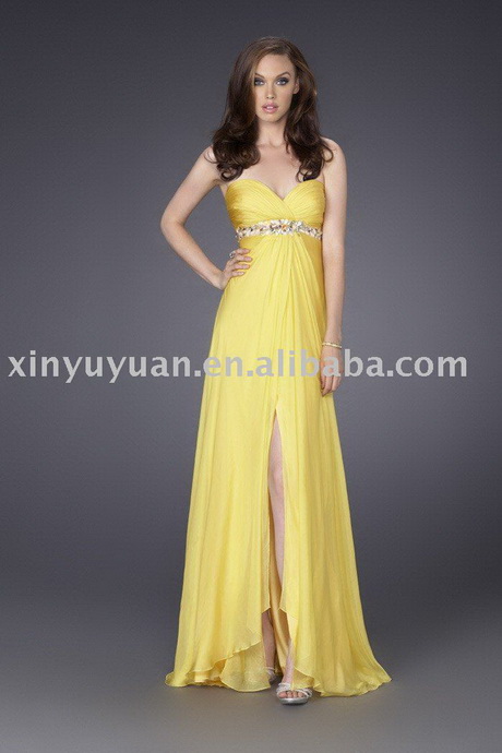 vestidos-de-noche-amarillos-67 Žute večernje haljine