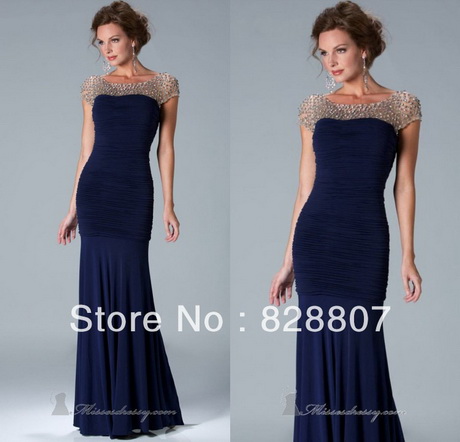 vestidos-de-noche-azul-marino-30-15 Tamno plava večernja haljina