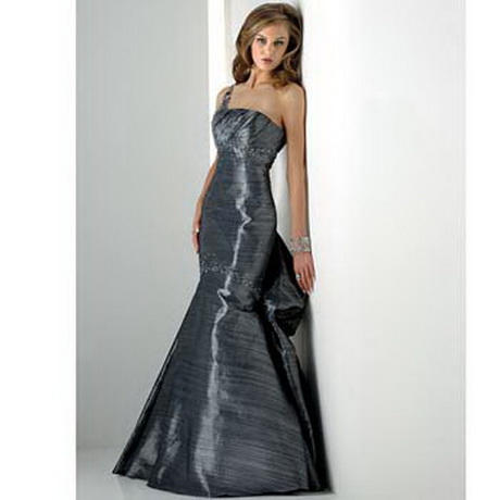 vestidos-de-noche-color-plata-55-12 Večernje haljine u srebrnoj boji