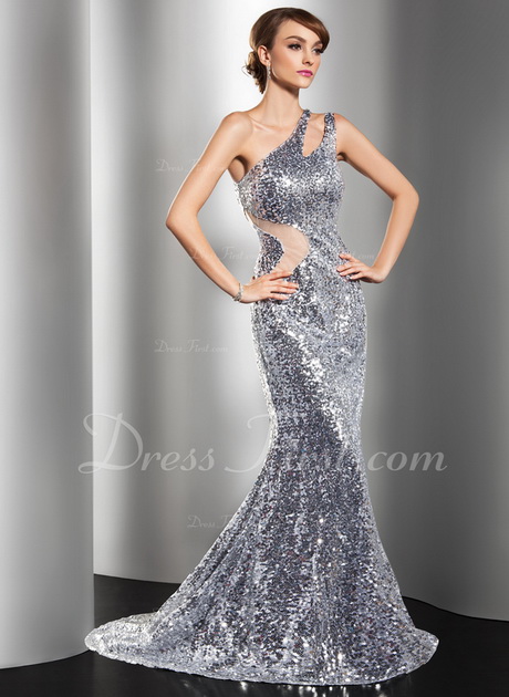 vestidos-de-noche-color-plata-55-15 Večernje haljine u srebrnoj boji