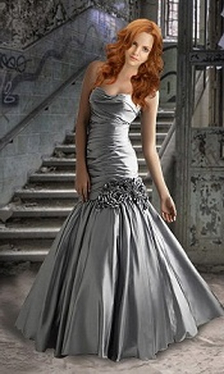 vestidos-de-noche-color-plata-55-2 Večernje haljine u srebrnoj boji
