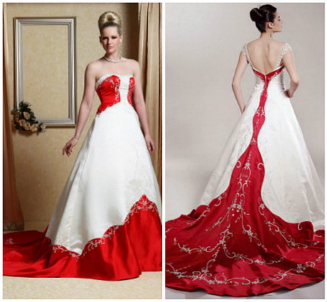 vestidos-de-novia-con-color-rojo-40-20 Vjenčanice s crvenom bojom