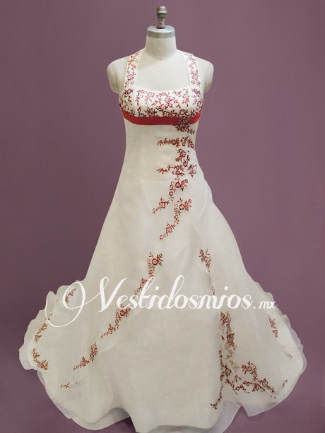 vestidos-de-novia-con-detalles-rojos-12-8 Vjenčanice s crvenim detaljima