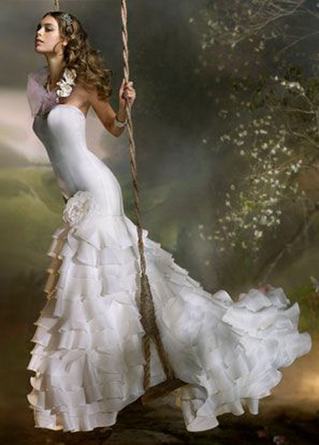 vestidos-de-novia-con-volantes-92-5 Vjenčanice s volančićima