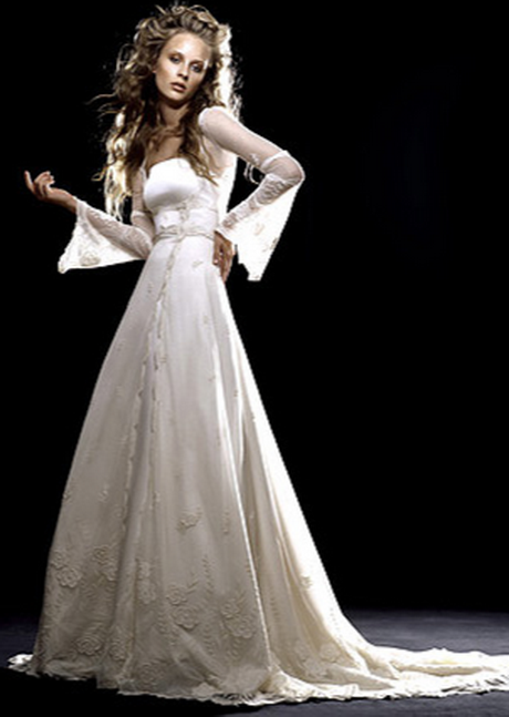 vestidos-de-novia-estilo-medieval-63 Srednjovjekovni stil vjenčanica