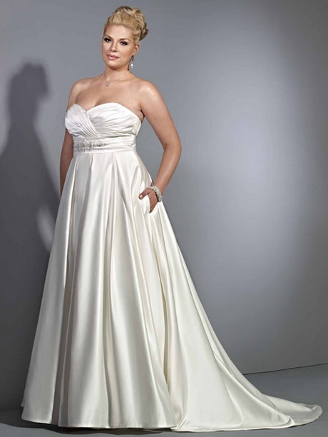 vestidos-de-novia-strapless-para-gorditas-59-8 Vjenčanice bez naramenica za bucmast