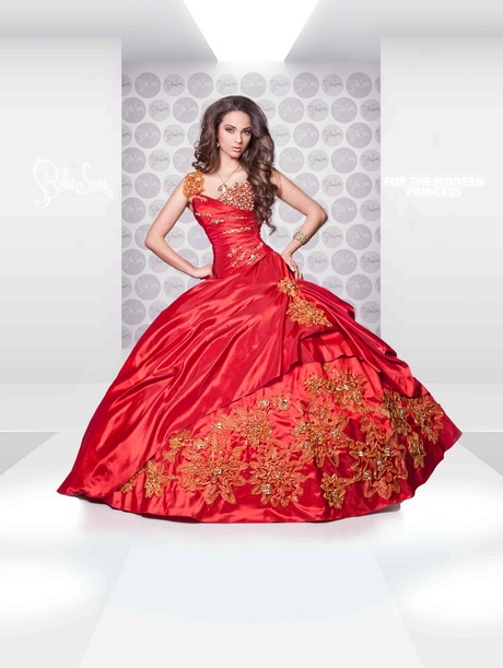 vestidos-de-quinceaeras-rojos-19-4 Crvena haljina quinceanera