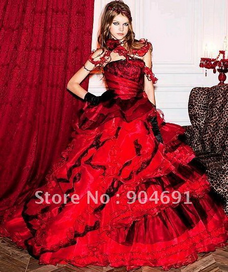 vestidos-de-quinceanera-rojos-37-4 Crvena haljina quinceanera