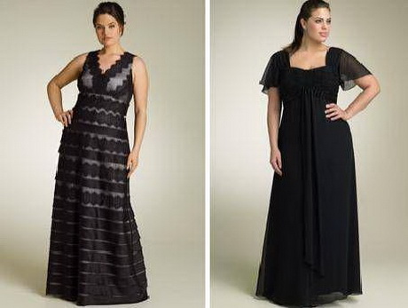 vestidos-largos-tallas-grandes-44-11 Crna Plus size haljina