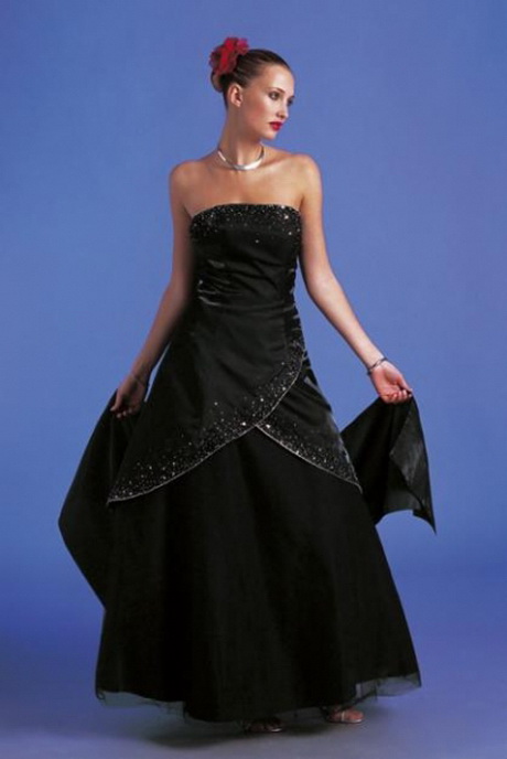 vestidos-negros-largos-85-8 Duge crne haljine