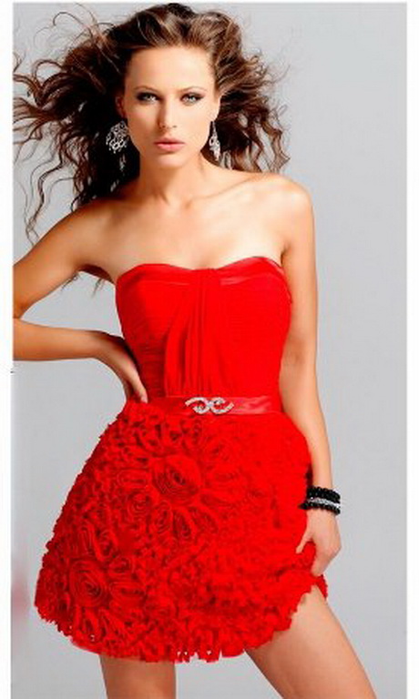vestidos-rojo-corto-05-20 Kratke crvene haljine