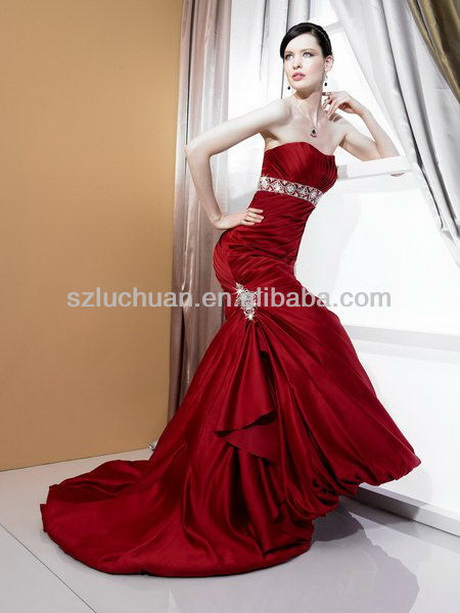 vestidos-rojo-vino-23-19 Vino-crvene haljine