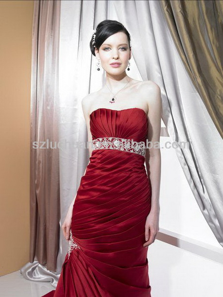 vestidos-rojo-vino-23-6 Vino-crvene haljine