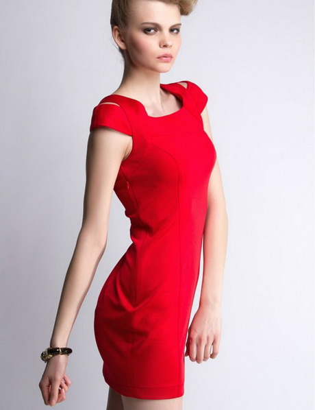 vestidos-rojos-casuales-30-7 Casual crvene haljine